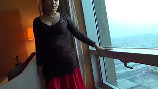 Indian wife showing lovely big tits ass cheeks